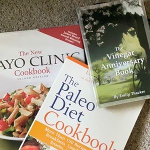 Mayo Clinic Cookbook/ The Paleo Diet Cookbook/ The Vinegar Anniversary Book